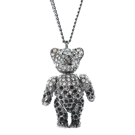 christian dior crystal teddy bear.